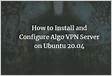 Conectando-se ao Algo VPN Server a partir de dispositivos Linux